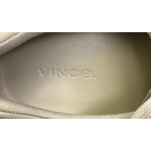 Vince Benfield Off-White Leather Platform Lace Up Sneakers Womens 8.5M New $250 - Picture 9 of 11